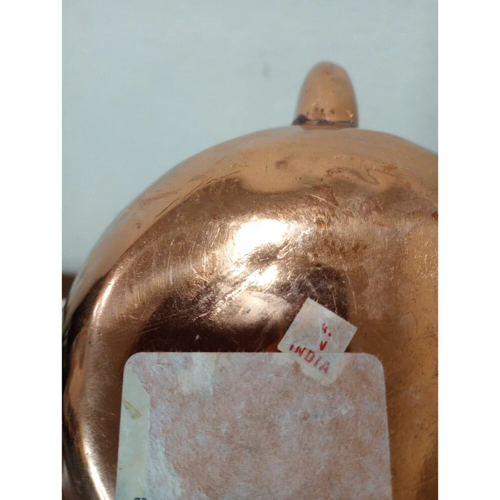 Vintage Copper Tea Kettle, Made in India